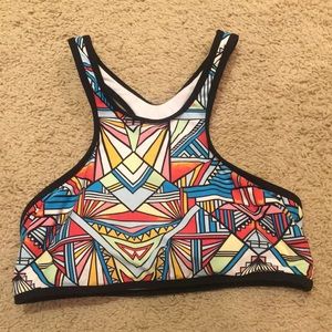 Bright Abstract Gianni Bini Bikini Top